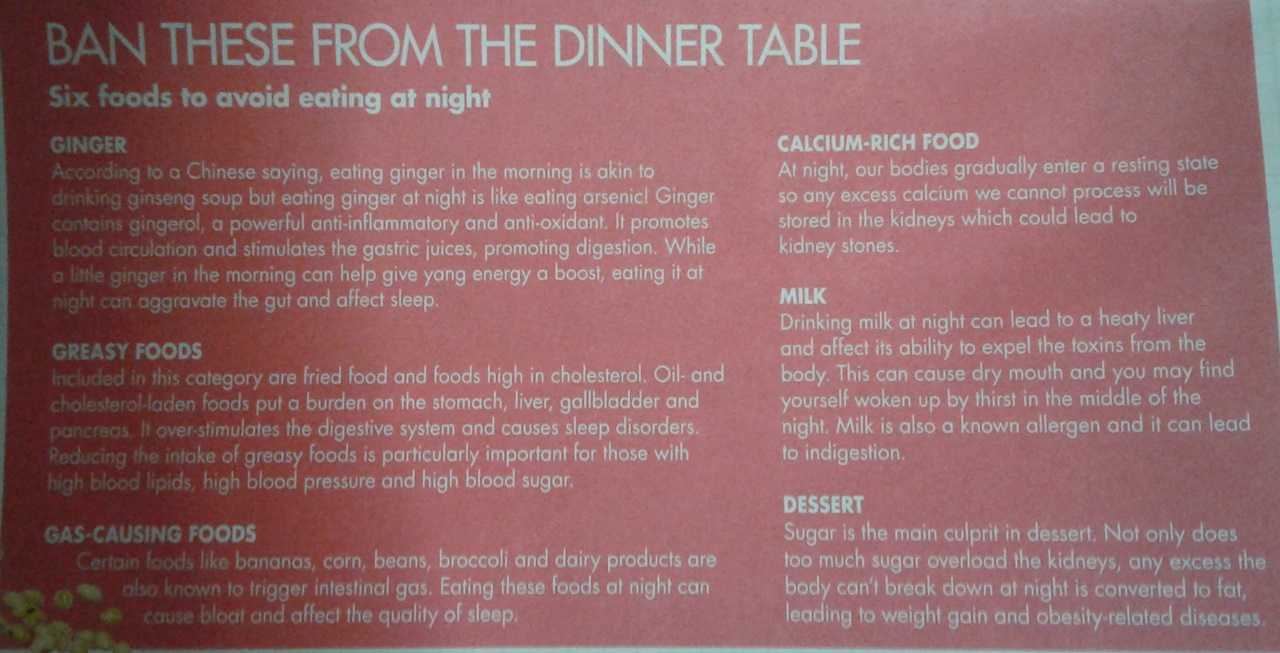 Six Foods to Avoid Eating at Night